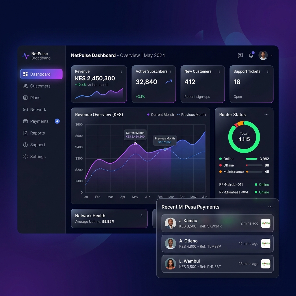 MNETI ISP Management Dashboard